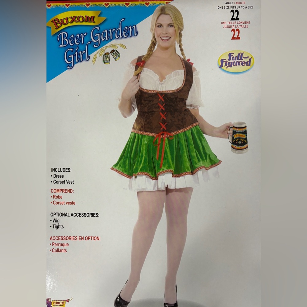 Beer garden Oktoberfest plus size costume
